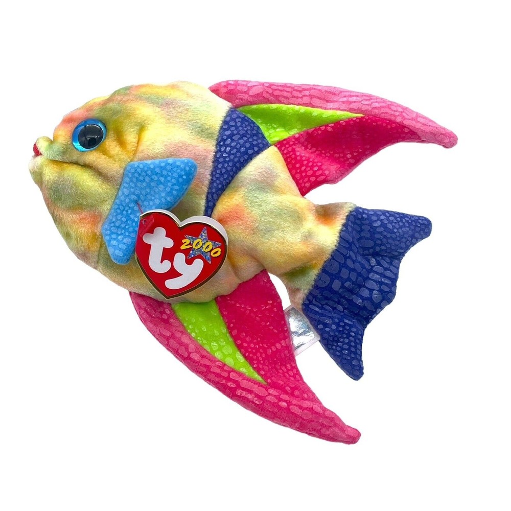 Ty Beanie Baby Babies 2000 ARUBA the Angel Fish 7" Beanbag Plush Stuffed Toy
